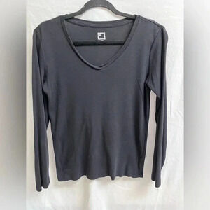 JCPenny Women’s Size L Long Sleeve Black  Tee Shirt